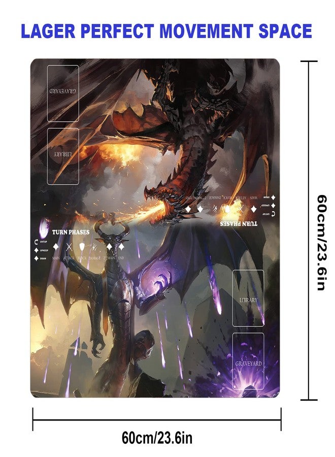 sabermaster MTG Playmat Table Mats Size 60X60 cm Mousepad Compatible for MTG RPG CCG Trading Card Game Play mats Original Play Mat Art Designs & Accessories… - Image 2